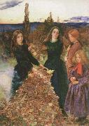 Sir John Everett Millais autumn leaves France oil painting artist